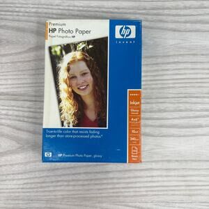 HP Premium Inkjet Glossy Finish Photo Paper Q1990A 4x6 100 Sheets Vintage 2005
